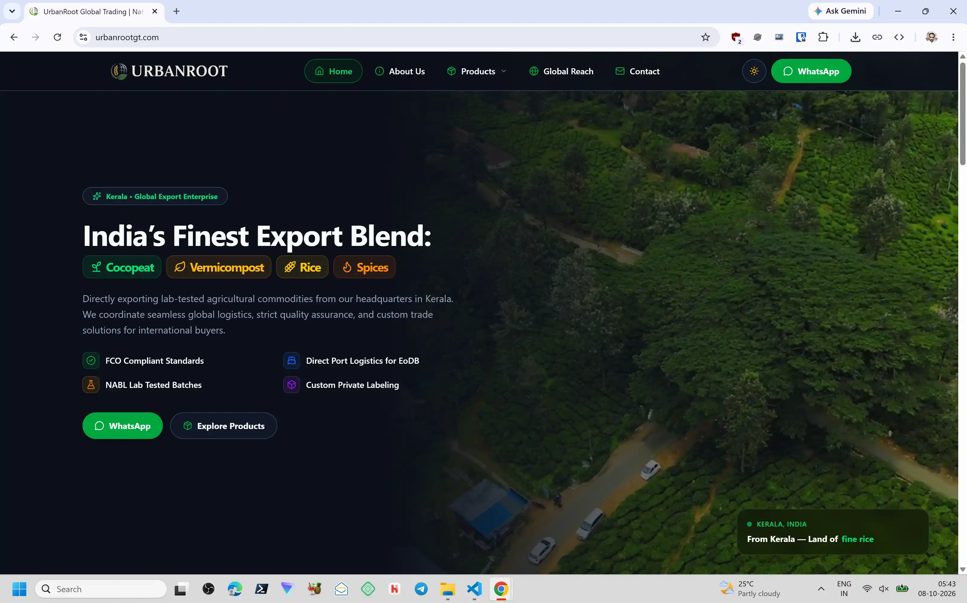 Home page of Urbanroot Global Trading