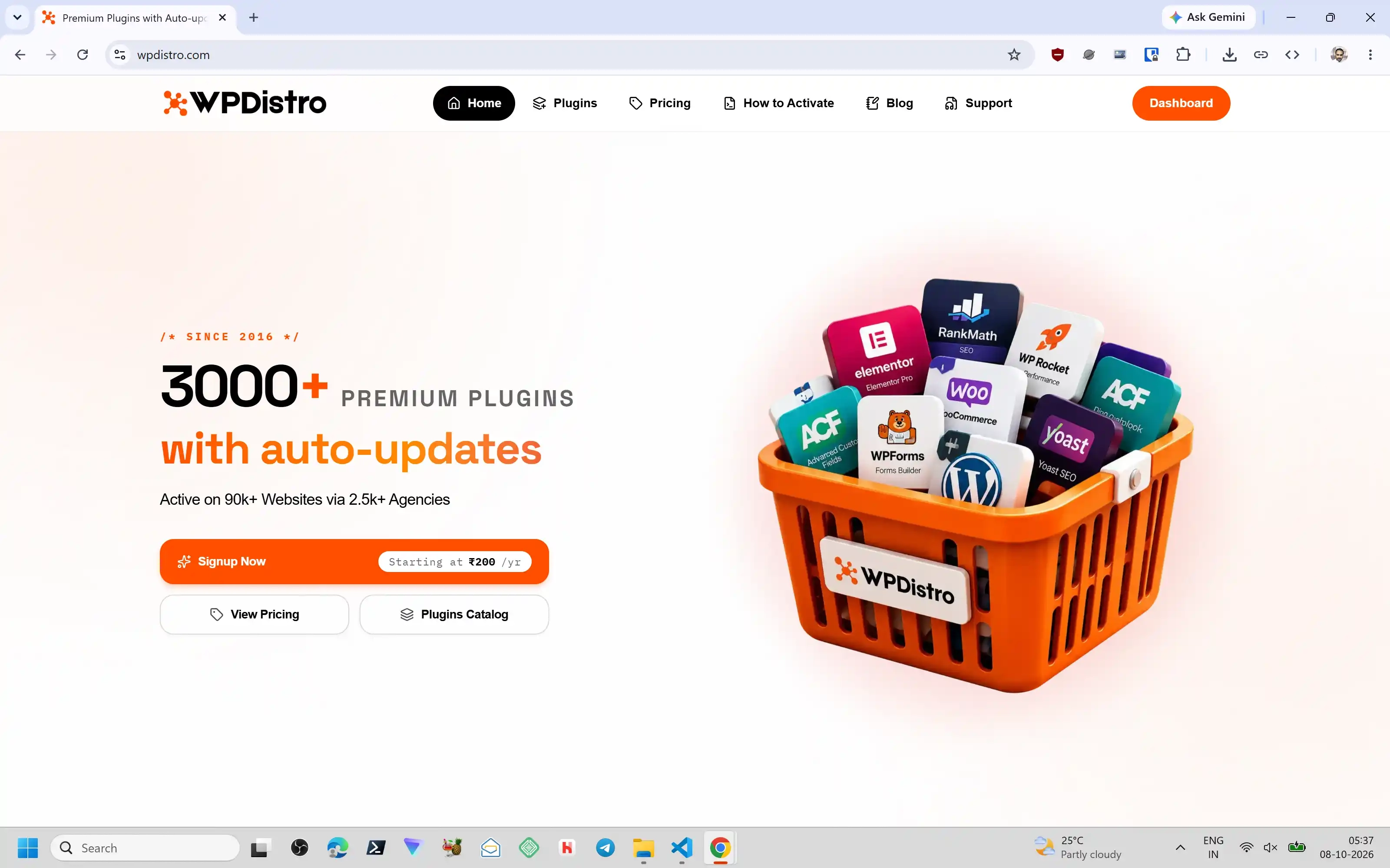 Home page of WPDistro